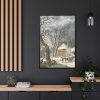 88299-4.jpg Winterlandschap by Pieter Pietersz Barbiers Framed Canvas