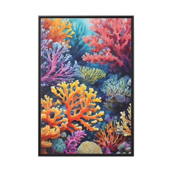 88299-41.jpg Coral Reef Art Illustration Framed Canvas