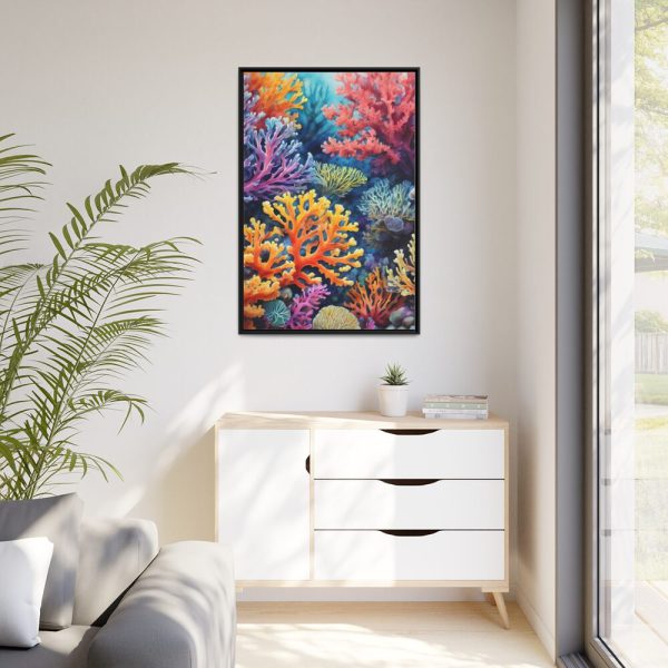 88299-43.jpg Coral Reef Art Illustration Framed Canvas