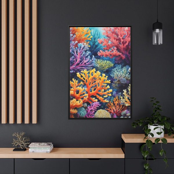 88299-44.jpg Coral Reef Art Illustration Framed Canvas