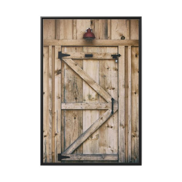 88299-46.jpg A Wooden Barn Door Framed Canvas