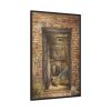 88299-50.jpg Brick Wall with Open Door and Shovel by Elizabeth Murray Framed Canvas