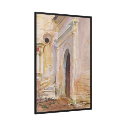 Arched Doorway by John Singer Sargent Framed Canvas