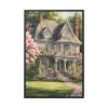 Rose Cottage Framed Canvas