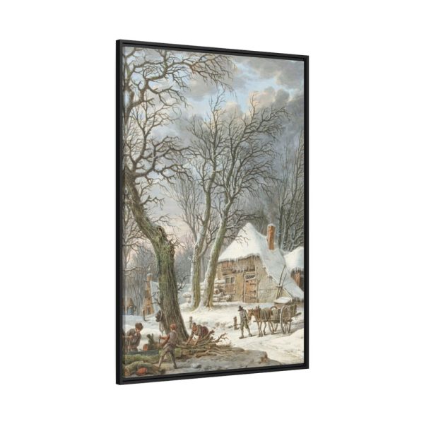 88299.jpg Winterlandschap by Pieter Pietersz Barbiers Framed Canvas