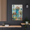 88299-64.jpg Whimsical Flowery Door Framed Canvas