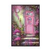 88299-71.jpg Flowersand A Pink Door Framed Canvas