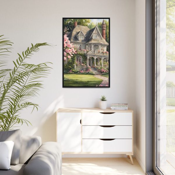 Rose Cottage Framed Canvas
