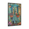 88299-85.jpg Blue Door With Black Cats Framed Canvas