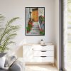 88299-93.jpg Doors With Flowers Framed Canvas