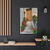 88299-94.jpg Doors With Flowers Framed Canvas