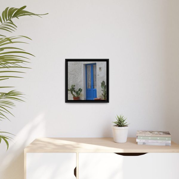 88300-8.jpg Old Blue Door Framed Canvas