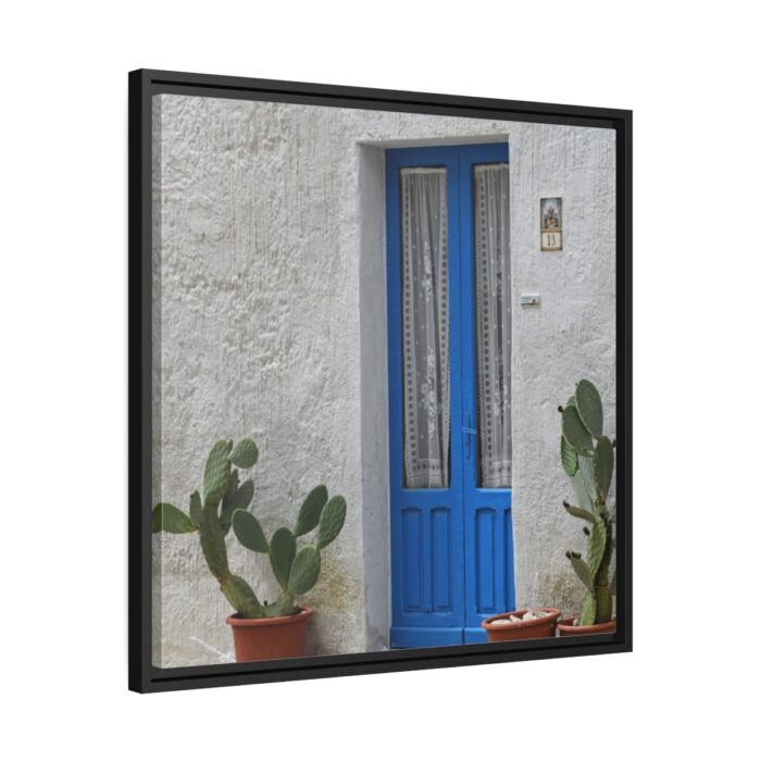 Old Blue Door Framed Canvas - Image 7