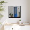 88301-3.jpg Old Blue Door Framed Canvas