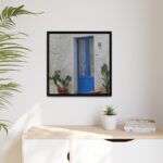 Old Blue Door Framed Canvas - Image 9
