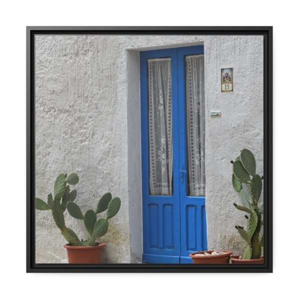 88301.jpg Old Blue Door Framed Canvas