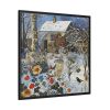 88302-10.jpg Winter Snow Whimsical Landscape Art Framed Canvas