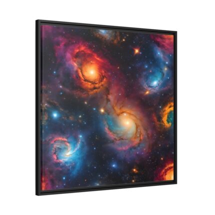 Outer Space Cosmos Science Fiction Framed Canvas