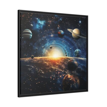 Illustration of Cosmos Framed Canvas