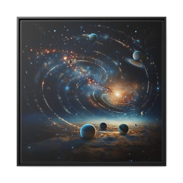 88302-126.jpg Fantasy Illustration of Cosmos Framed Canvas