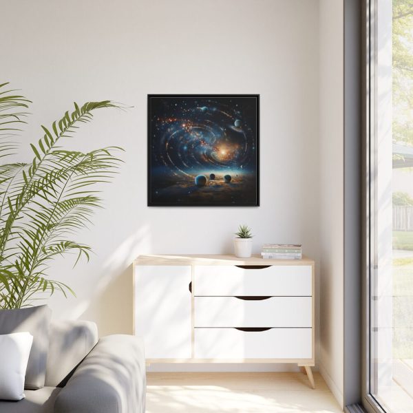 88302-128.jpg Fantasy Illustration of Cosmos Framed Canvas