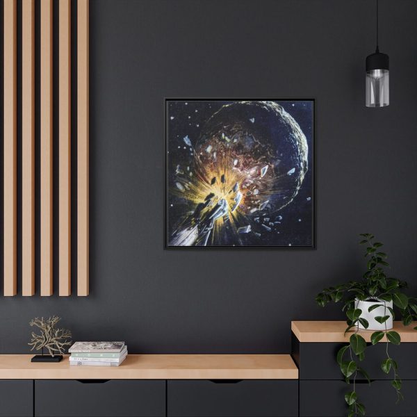 88302-139.jpg Dangers of Space Framed Canvas