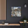 88302-14.jpg Winter Snow Whimsical Landscape Art Framed Canvas