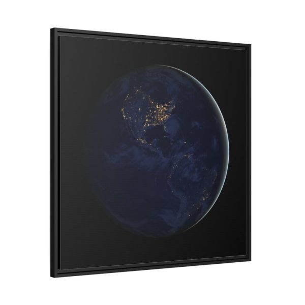 Planet Earth Framed Canvas