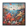 88302-31.jpg Colorful Underwater Scene Art Print Framed Canvas