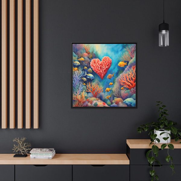 88302-39.jpg Love Under The Sea Framed Canvas