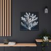 88302-4.jpg Coral Against a Dark Blue Background Framed Canvas