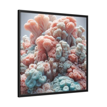 Close-Up of Intricate Coral Structures Framed Canvas