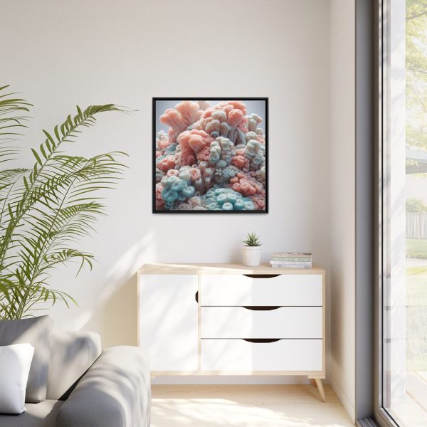 88302-43.jpg Close-Up of Intricate Coral Structures Framed Canvas