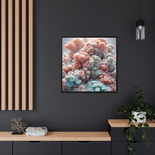 88302-44.jpg Close-Up of Intricate Coral Structures Framed Canvas