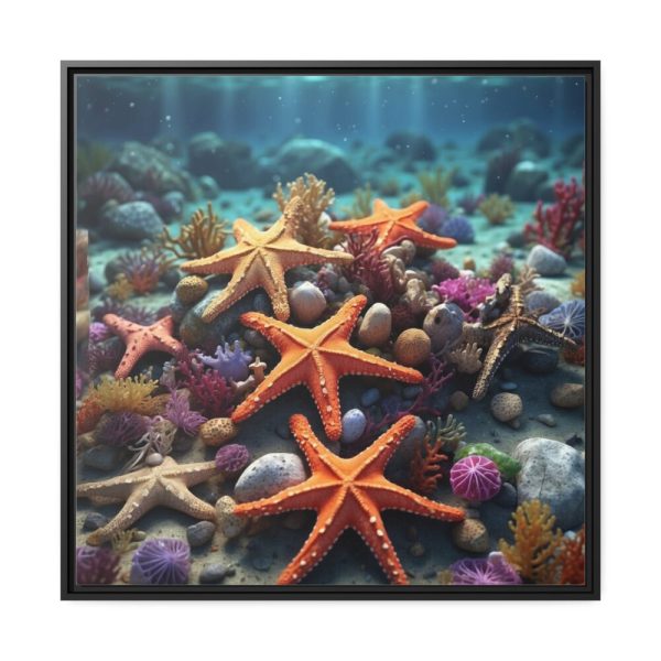 88302-61.jpg Assortment Of Colorful Starfish Framed Canvas