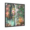 88302-70.jpg Floral French Front Door Framed Canvas