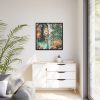 88302-73.jpg Floral French Front Door Framed Canvas