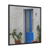 88302-91.jpg Old Blue Door Framed Canvas