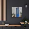 88302-94.jpg Old Blue Door Framed Canvas