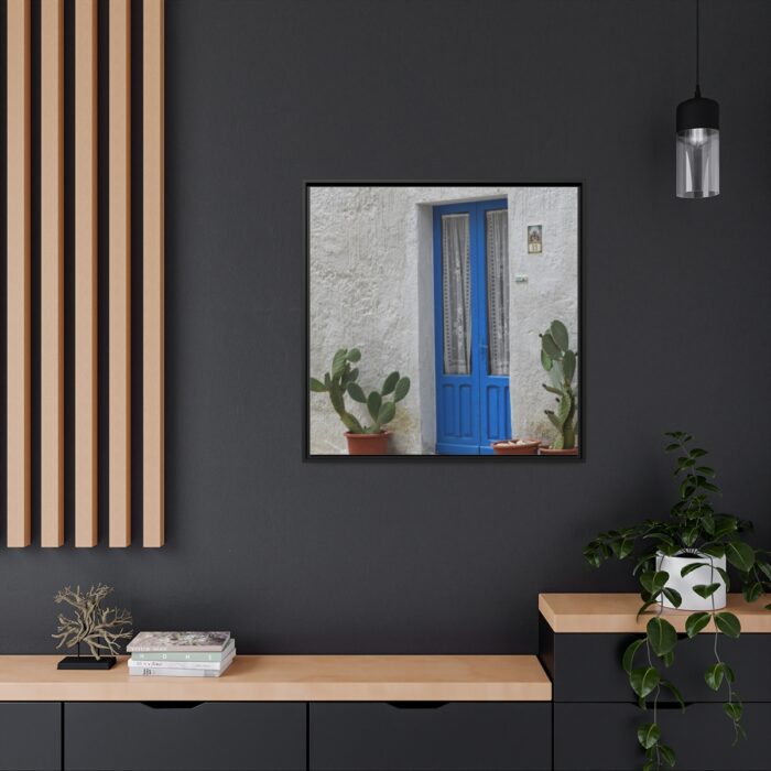Old Blue Door Framed Canvas - Image 15