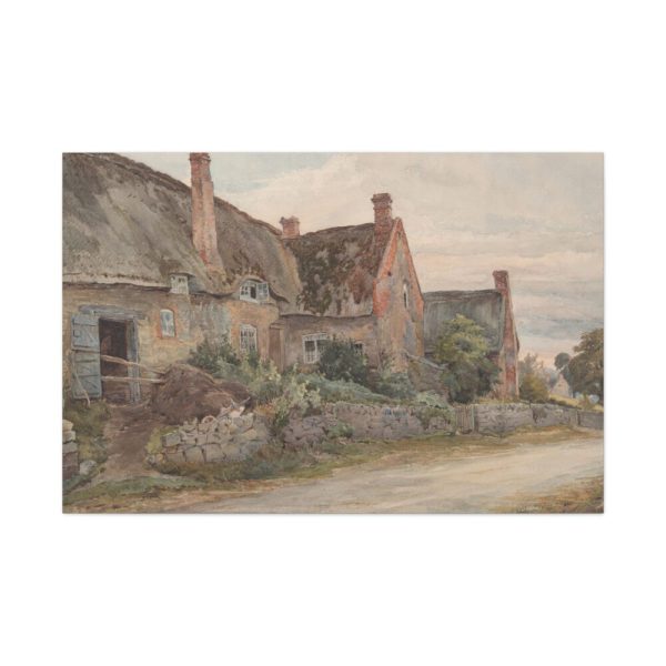 91638-11.jpg Thatched Cottage with Barn Adjoining Standard Canvas