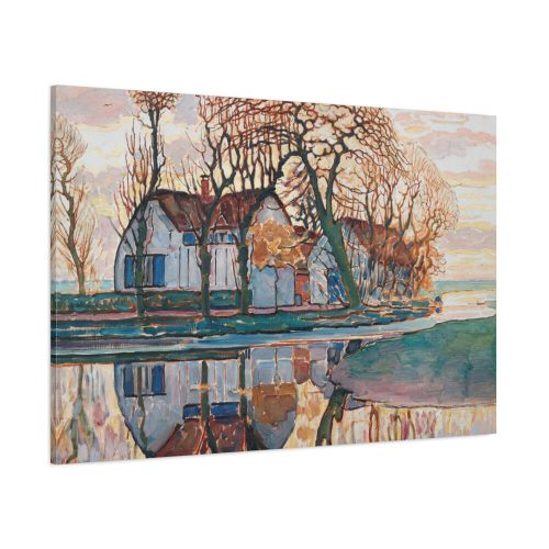 91638-110.jpg Farm near Duivendrecht by Piet Mondrian Standard Canvas