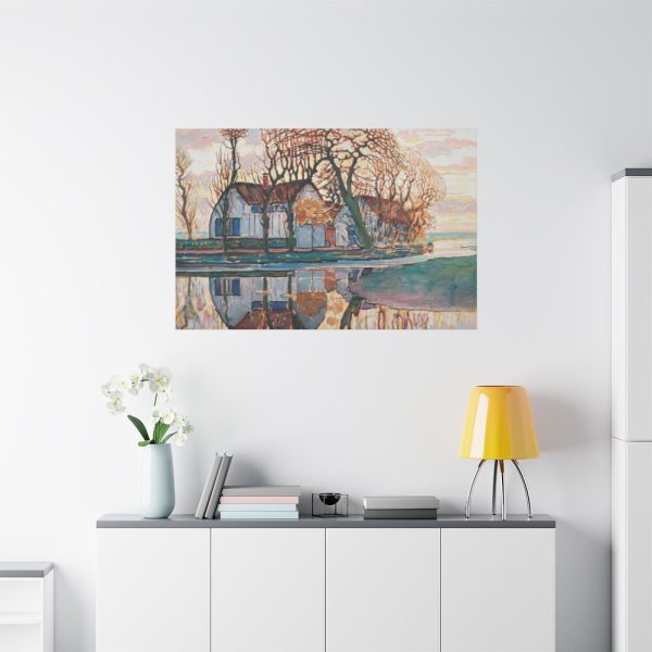 91638-112.jpg Farm near Duivendrecht by Piet Mondrian Standard Canvas