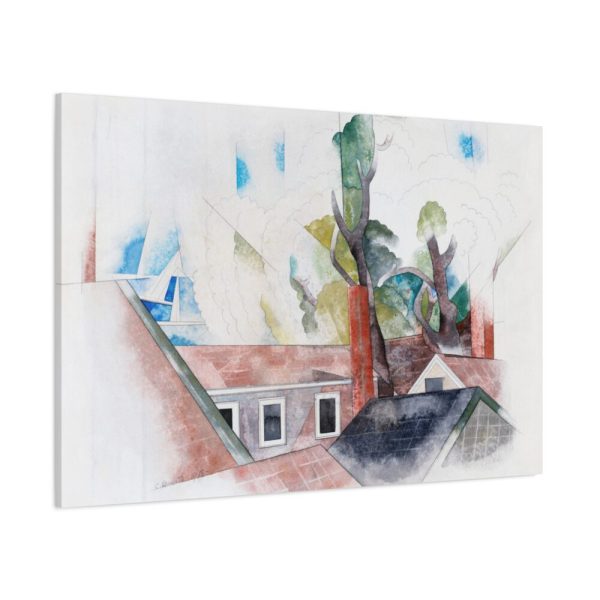 91638-115.jpg Rooftops and Trees by Charles Demuth Standard Canvas