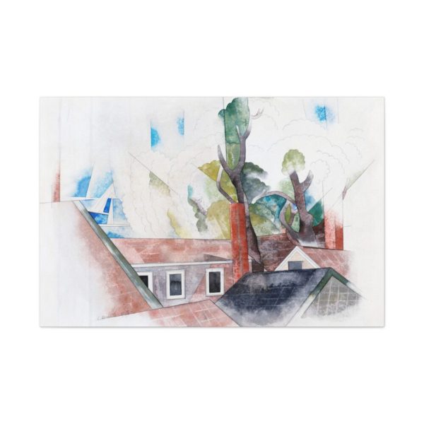 91638-116.jpg Rooftops and Trees by Charles Demuth Standard Canvas