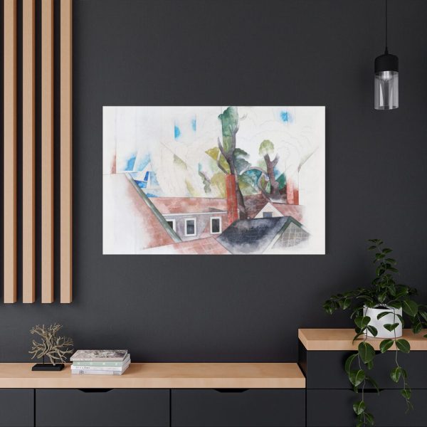 91638-118.jpg Rooftops and Trees by Charles Demuth Standard Canvas