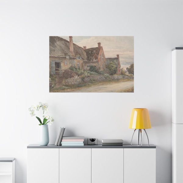 91638-12.jpg Thatched Cottage with Barn Adjoining Standard Canvas
