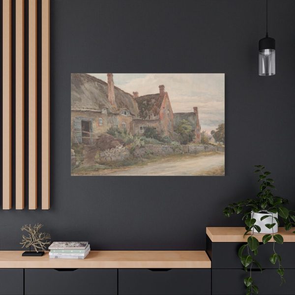 91638-13.jpg Thatched Cottage with Barn Adjoining Standard Canvas