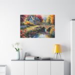 Cottage By A River Standard Canvas - Image 3
