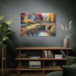 Cottage By A River Standard Canvas - Image 5
